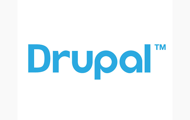 Drupal logo in blue